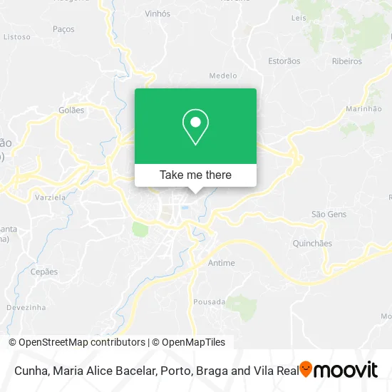 Cunha, Maria Alice Bacelar map