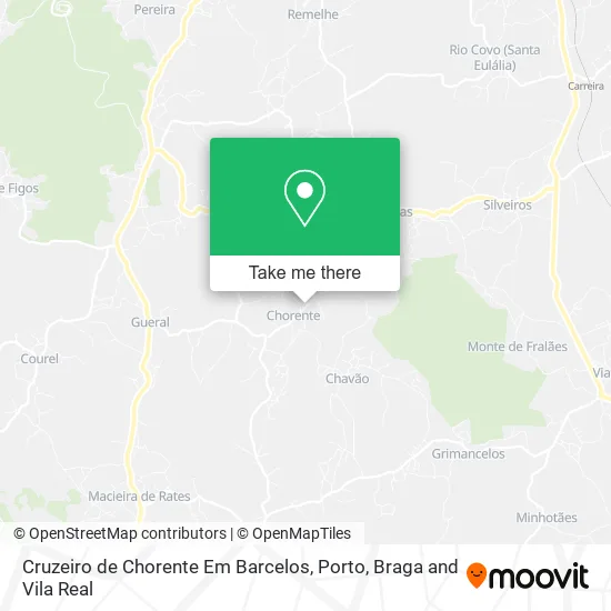 Cruzeiro de Chorente Em Barcelos map