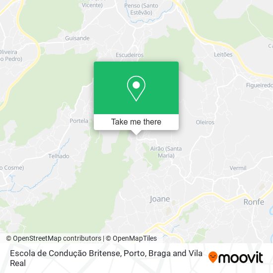 Escola de Condução Britense map