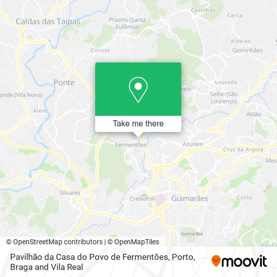 Pavilhão da Casa do Povo de Fermentões map