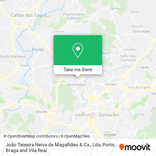 João Teixeira Neiva de Magalhães & Ca., Lda mapa
