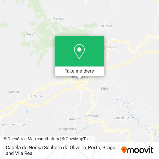 Capela de Nossa Senhora da Oliveira mapa