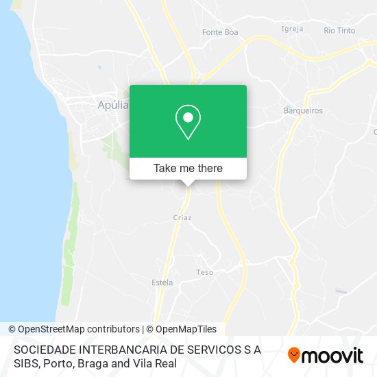 SOCIEDADE INTERBANCARIA DE SERVICOS S A SIBS mapa