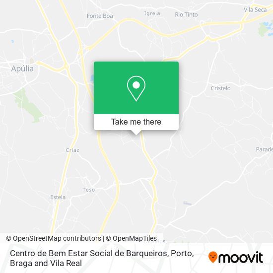 Centro de Bem Estar Social de Barqueiros mapa
