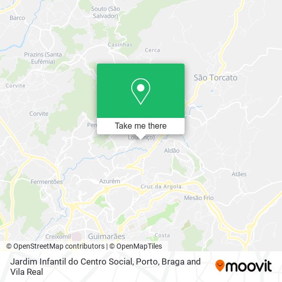 Jardim Infantil do Centro Social mapa
