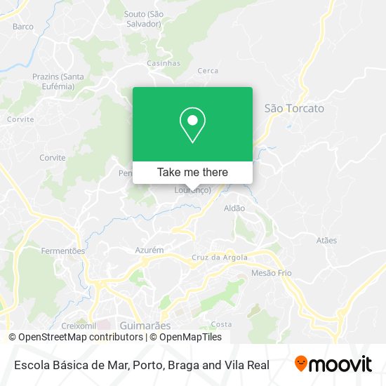 Escola Básica de Mar mapa