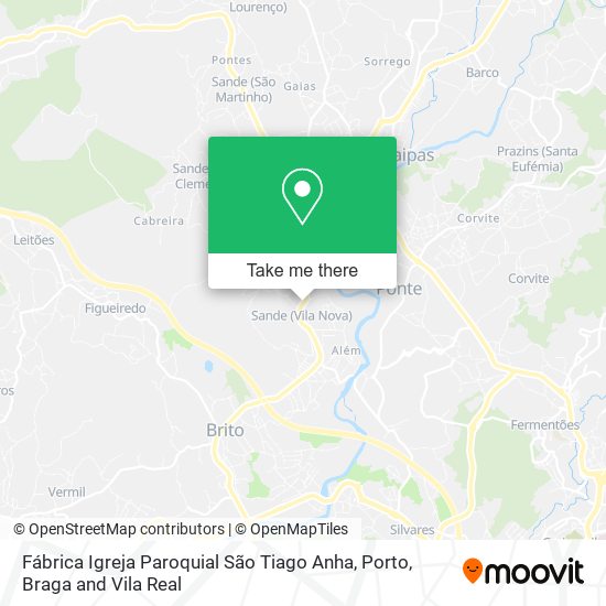 Fábrica Igreja Paroquial São Tiago Anha mapa