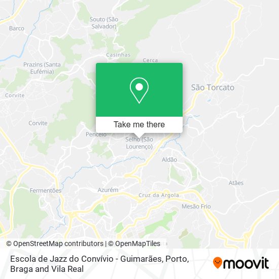 Escola de Jazz do Convívio - Guimarães map