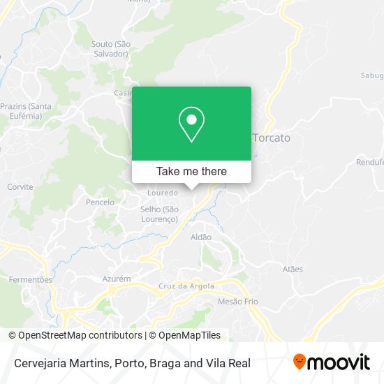 Cervejaria Martins mapa