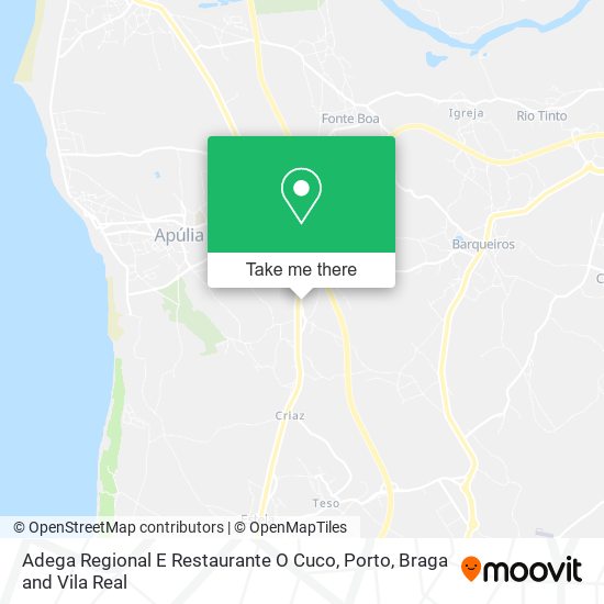 Adega Regional E Restaurante O Cuco map
