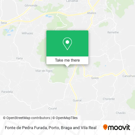 Fonte de Pedra Furada map