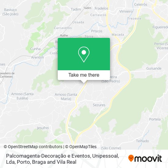 Palcomagenta-Decoração e Eventos, Unipessoal, Lda map