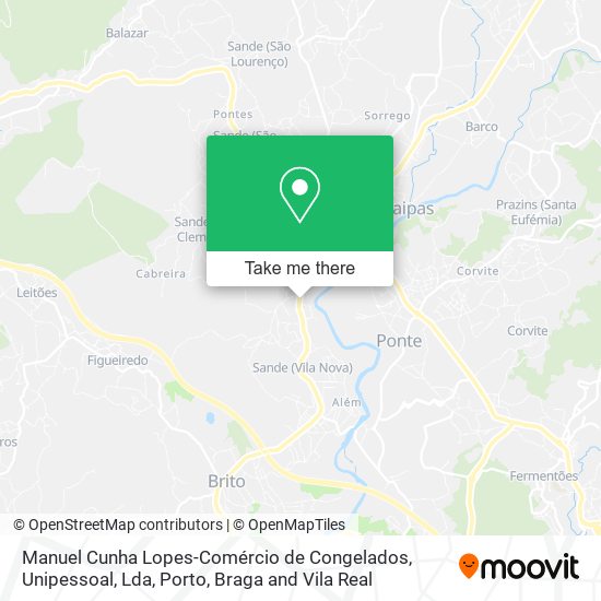 Manuel Cunha Lopes-Comércio de Congelados, Unipessoal, Lda mapa