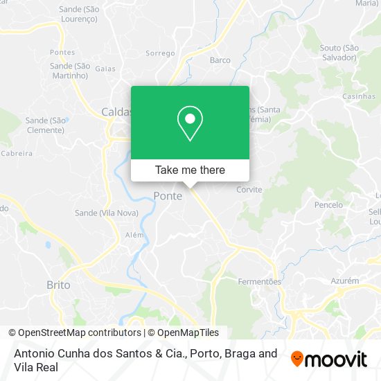 Antonio Cunha dos Santos & Cia. map