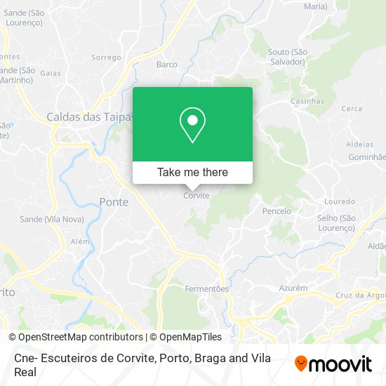 Cne- Escuteiros de Corvite map