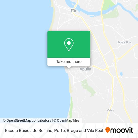 Escola Básica de Belinho map