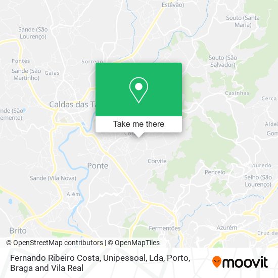 Fernando Ribeiro Costa, Unipessoal, Lda mapa