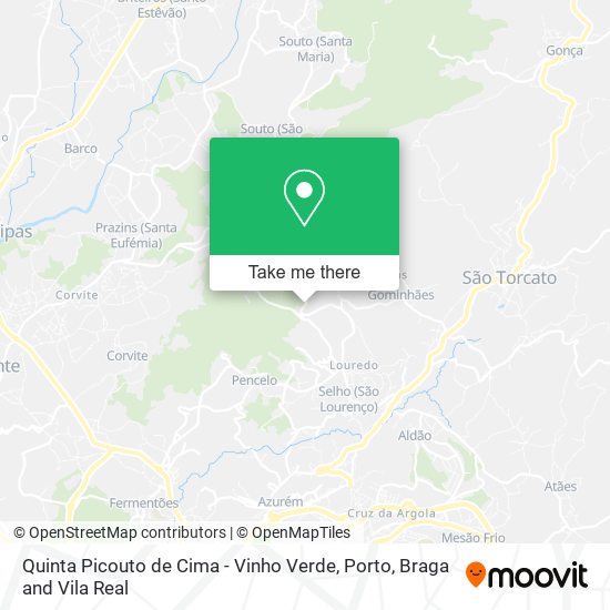 Quinta Picouto de Cima - Vinho Verde map