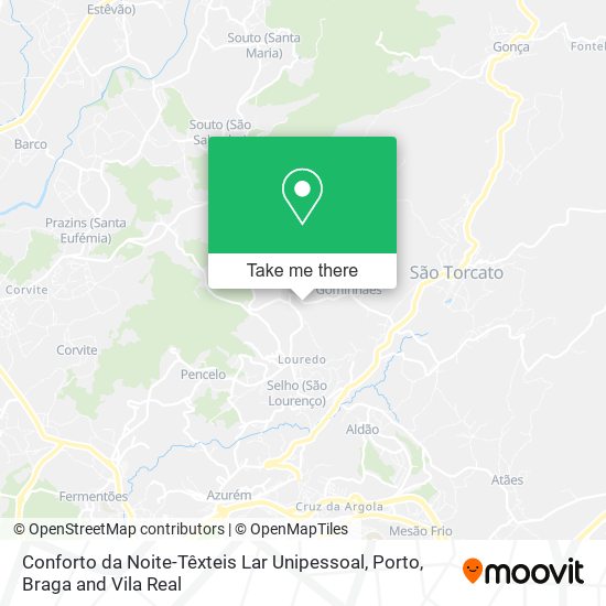 Conforto da Noite-Têxteis Lar Unipessoal mapa