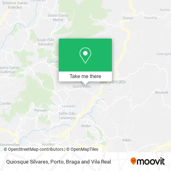 Quiosque Silvares map