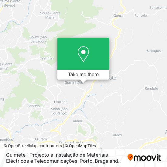 Guimete - Projecto e Instalação de Materiais Eléctricos e Telecomunicações map