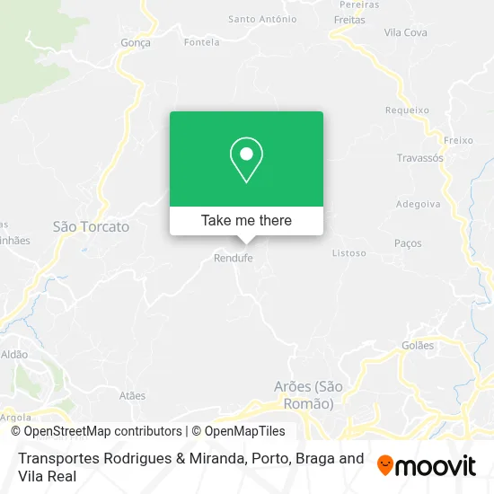 Transportes Rodrigues & Miranda map
