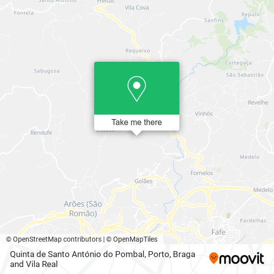 Quinta de Santo António do Pombal mapa