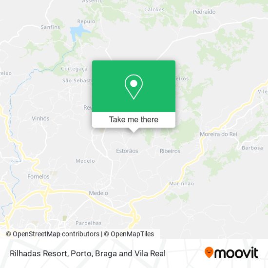 Rilhadas Resort map