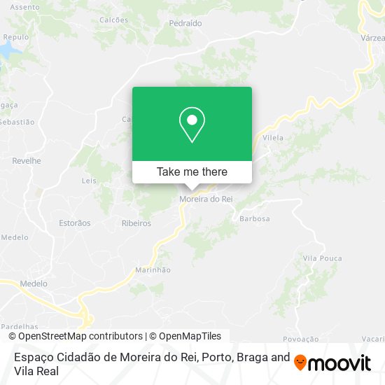 Espaço Cidadão de Moreira do Rei map