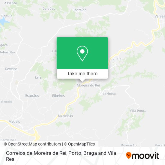Correios de Moreira de Rei map