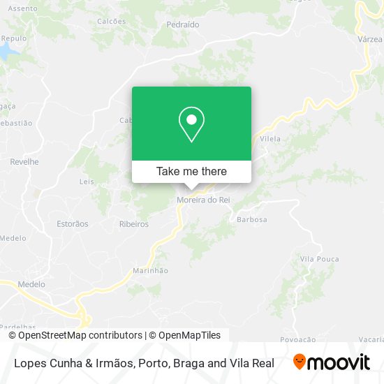 Lopes Cunha & Irmãos mapa
