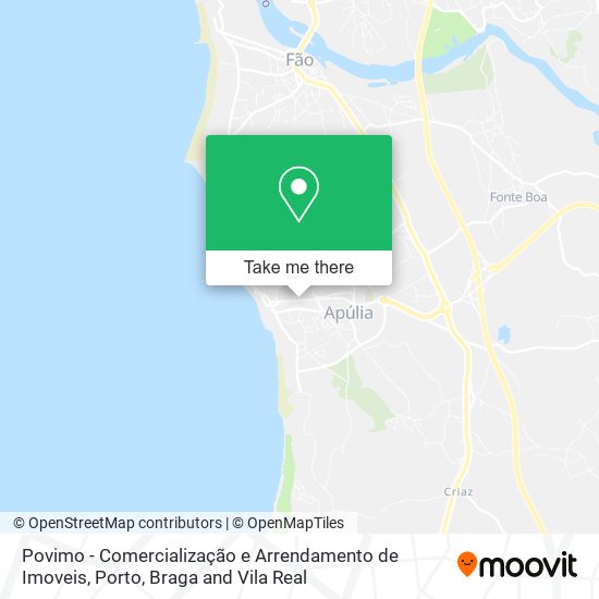 Povimo - Comercialização e Arrendamento de Imoveis mapa