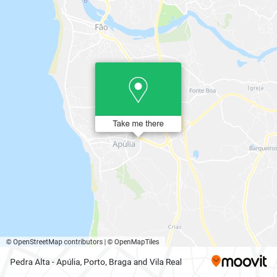 Pedra Alta - Apúlia mapa