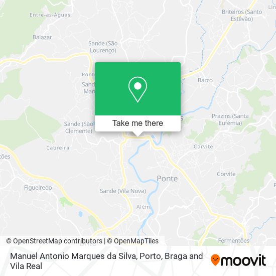Manuel Antonio Marques da Silva mapa