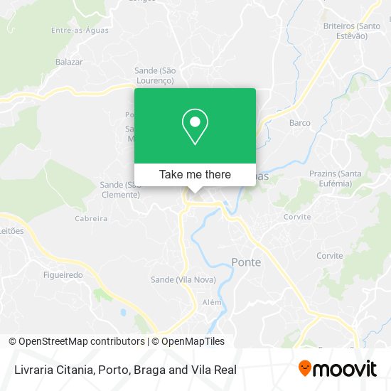 Livraria Citania mapa