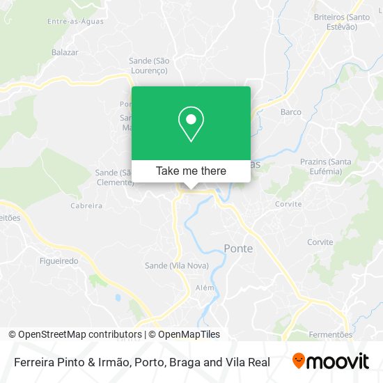 Ferreira Pinto & Irmão mapa