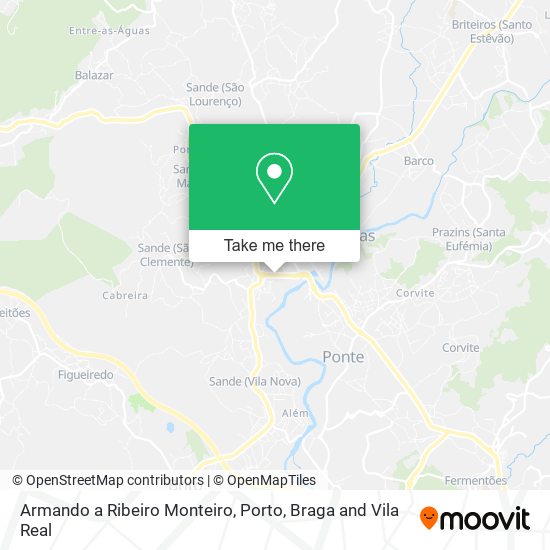 Armando a Ribeiro Monteiro mapa