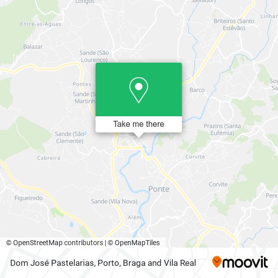 Dom José Pastelarias mapa
