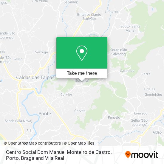 Centro Social Dom Manuel Monteiro de Castro mapa
