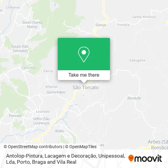 Antolop-Pintura, Lacagem e Decoração, Unipessoal, Lda map