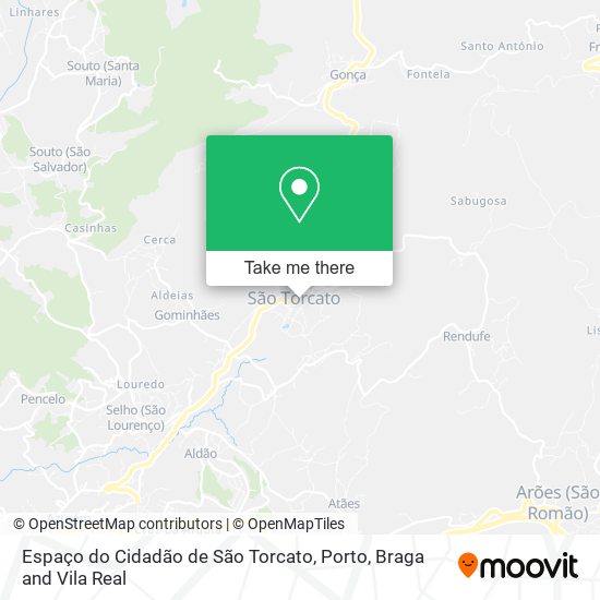 Espaço do Cidadão de São Torcato map
