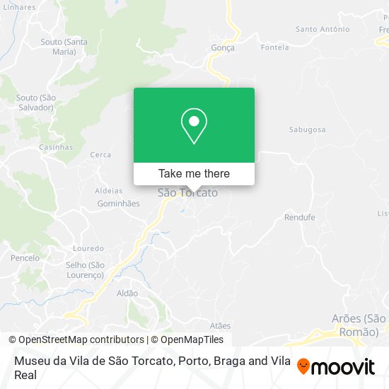 Museu da Vila de São Torcato mapa
