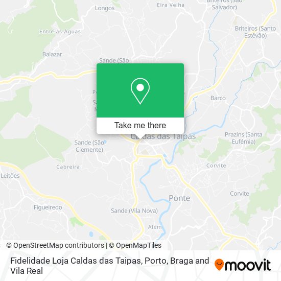 Fidelidade Loja Caldas das Taipas map