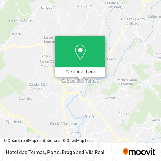 Hotel das Termas map