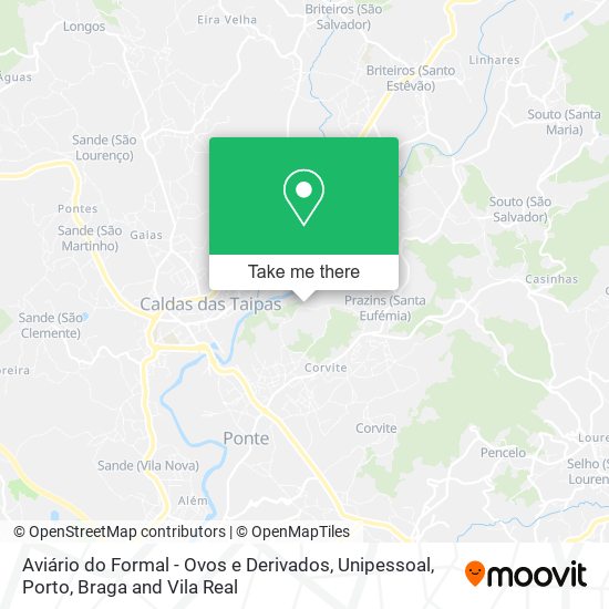Aviário do Formal - Ovos e Derivados, Unipessoal mapa