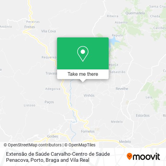 Extensão de Saúde Carvalho-Centro de Saúde Penacova map