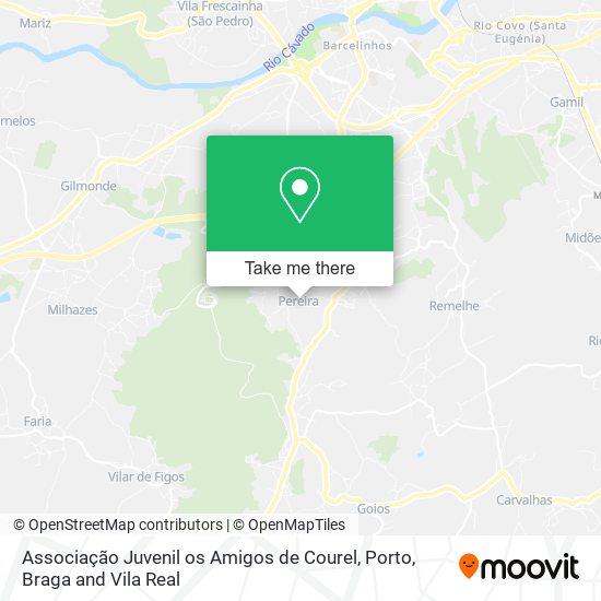 Associação Juvenil os Amigos de Courel map