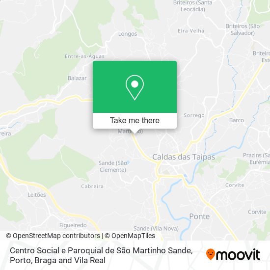 Centro Social e Paroquial de São Martinho Sande map