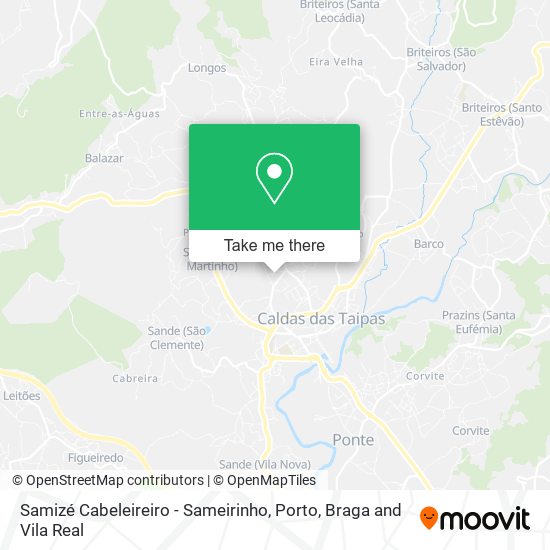 Samizé Cabeleireiro - Sameirinho mapa