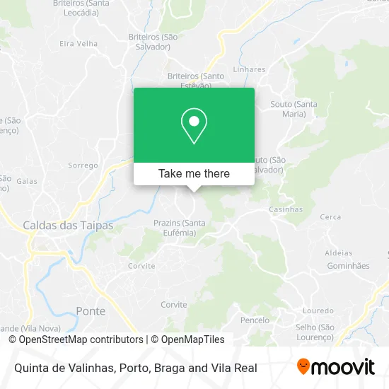 Quinta de Valinhas map